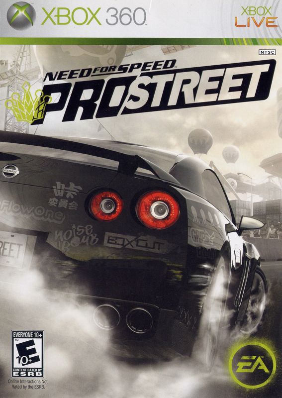 Need for Speed: ProStreet box art for Xbox 360